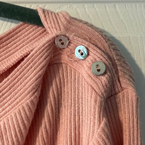 Women's Pink Ribbed Top - Picture 2 of 7